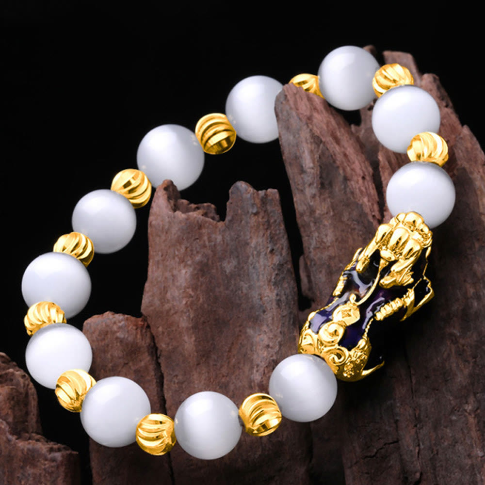 Wear FengShui Cat Eye Color Change PiXiu Support Bracelet