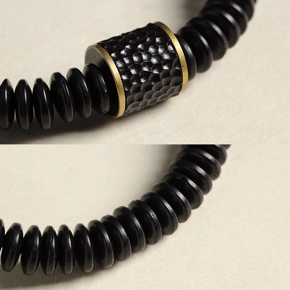 Wear FengShui Tibetan Coconut Shell Auspicious Clouds Positive Bracelet