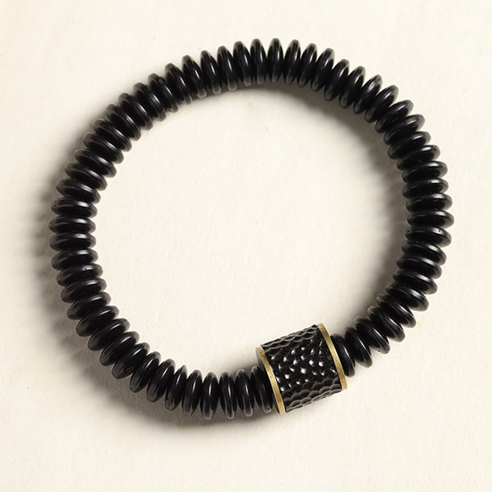 Wear FengShui Tibetan Coconut Shell Auspicious Clouds Positive Bracelet