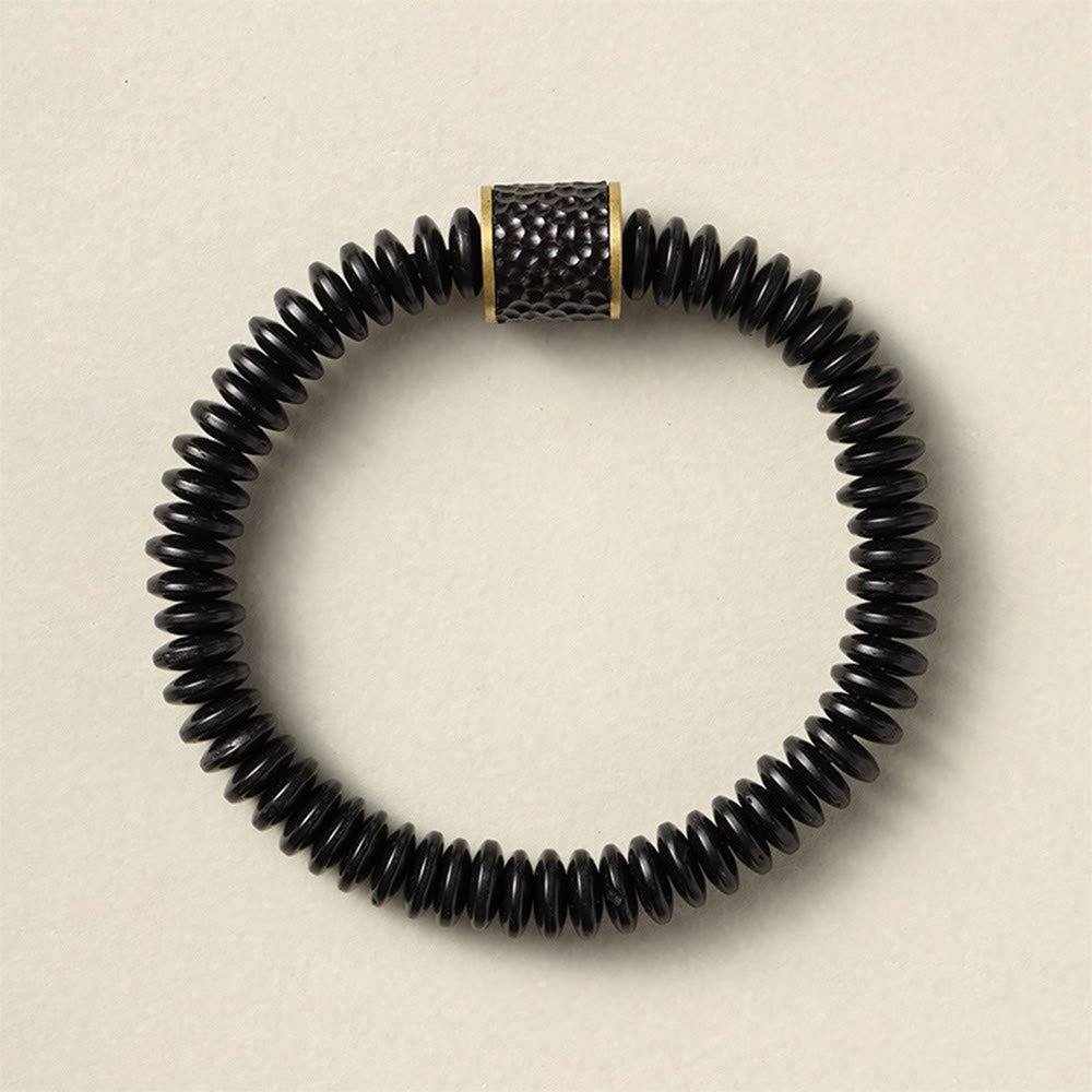 Wear FengShui Tibetan Coconut Shell Auspicious Clouds Positive Bracelet