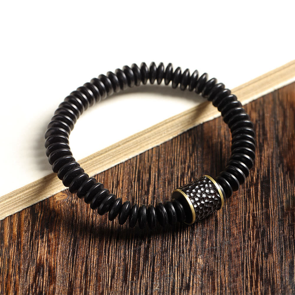 Wear FengShui Tibetan Coconut Shell Auspicious Clouds Positive Bracelet