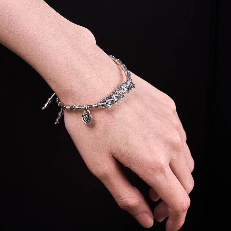 Wear FengShui Five Emperor Coins Mountain Ghosts Spend Money Bracelet