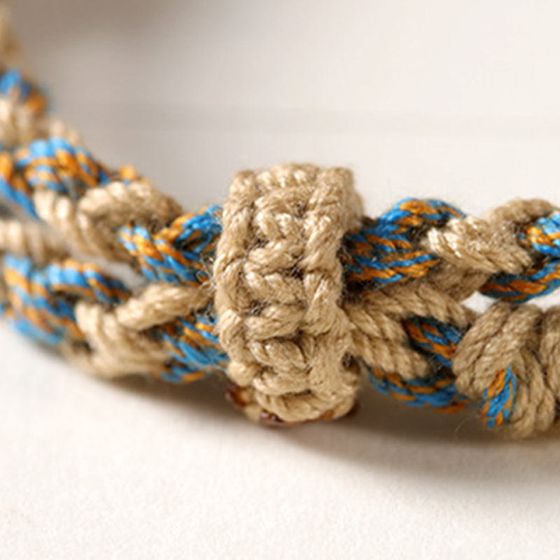 Wear FengShui Tibetan Dzi Bead Wealth  Protection Braided Bracelet