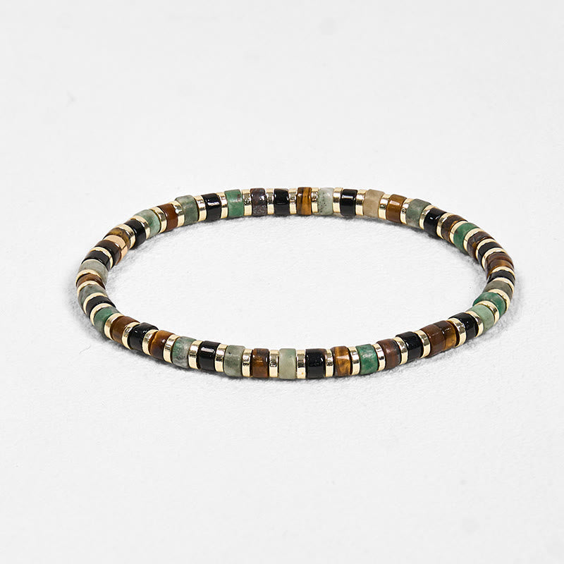 Wear FengShui Natural Hematite Tiger Eye Stones Support Bracelet