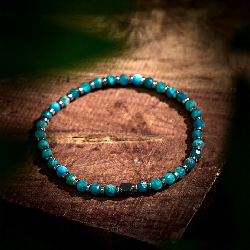 Wear FengShui Apatite Hematite Communication Bracelet