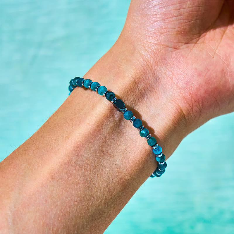 Wear FengShui Apatite Hematite Communication Bracelet