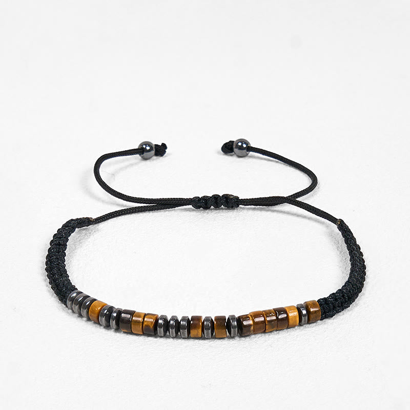 Wear FengShui 3Pcs Tiger Eye Lava Rock Protection Bracelet Set