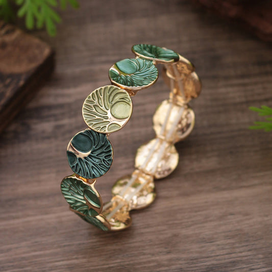 Wear FengShui The Tree Of Life Creation Enamel Alloy Bracelet