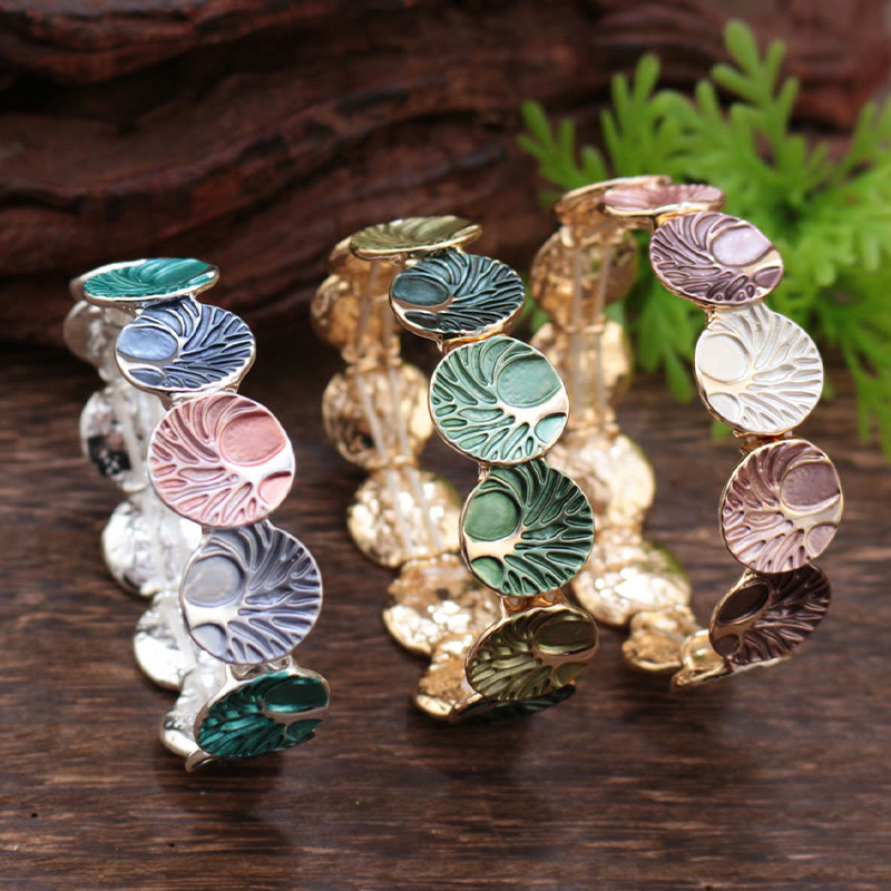 Wear FengShui The Tree Of Life Creation Enamel Alloy Bracelet