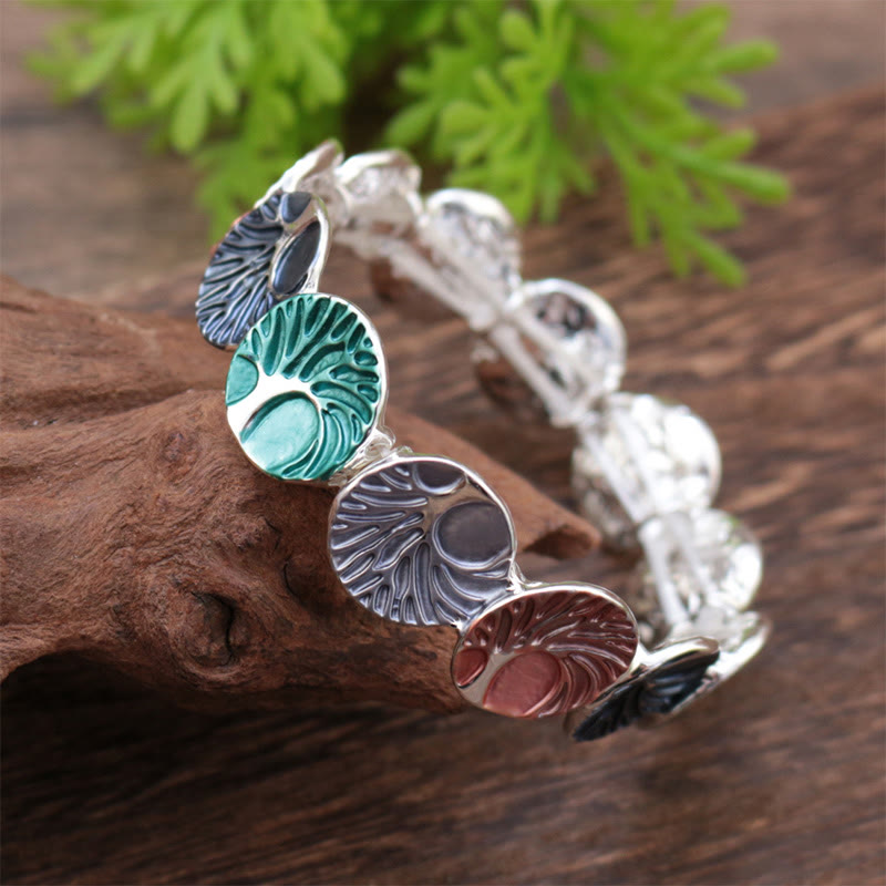 Wear FengShui The Tree Of Life Creation Enamel Alloy Bracelet