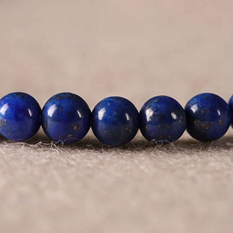 Wear FengShui Small Lazurite Agate Ultra-thin Beads Positive Bracelet