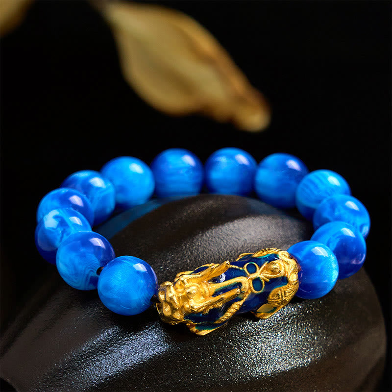 Wear FengShui Colorful Sea Willow Color Change PiXiu Positive Healing Bracelet