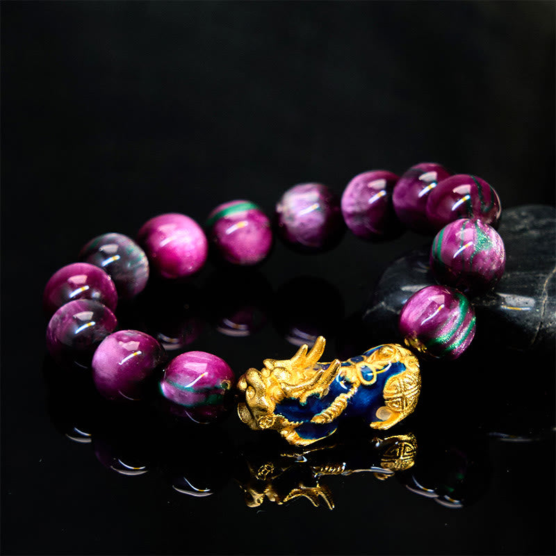 Wear FengShui Colorful Sea Willow Color Change PiXiu Positive Healing Bracelet