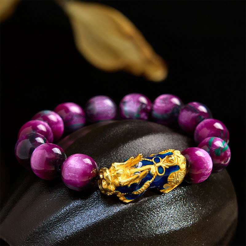 Wear FengShui Colorful Sea Willow Color Change PiXiu Positive Healing Bracelet