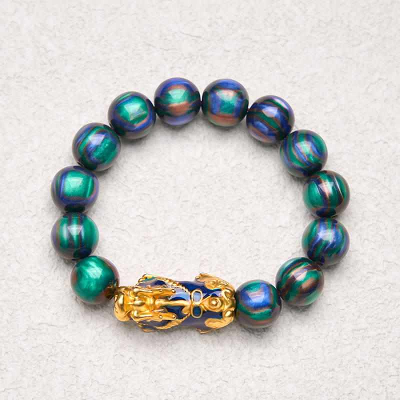 Wear FengShui Colorful Sea Willow Color Change PiXiu Positive Healing Bracelet