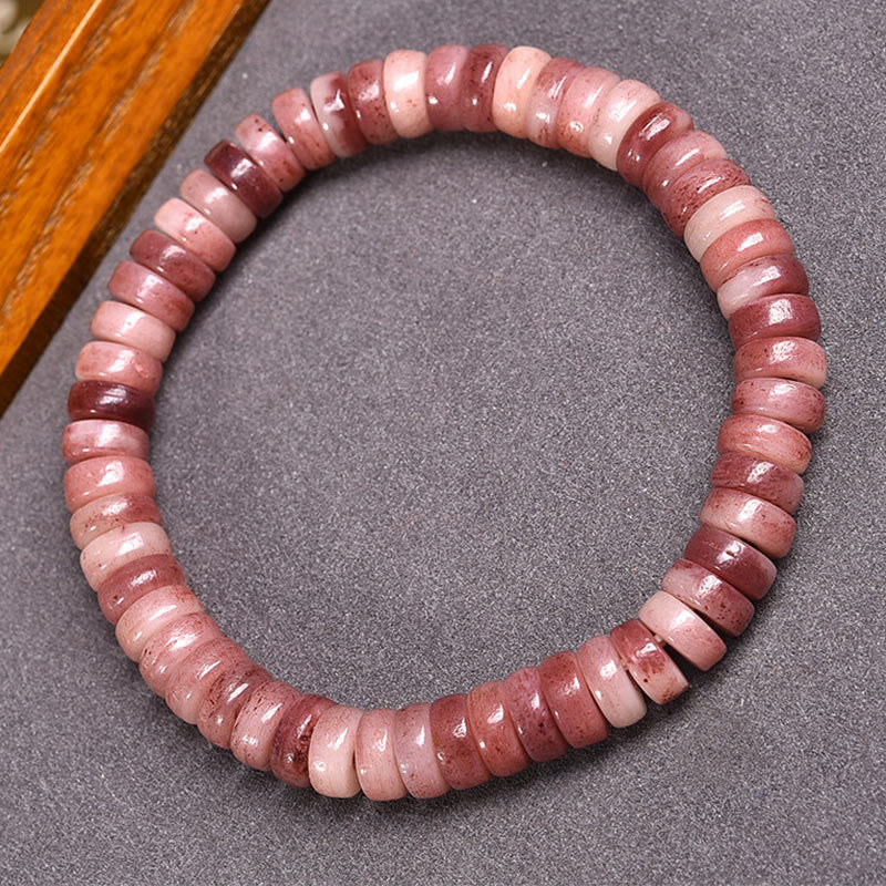 Wear FengShui Natural Tibetan Camel Bone Purple Blood Beads Keep Away Evil Spirits Bracelet