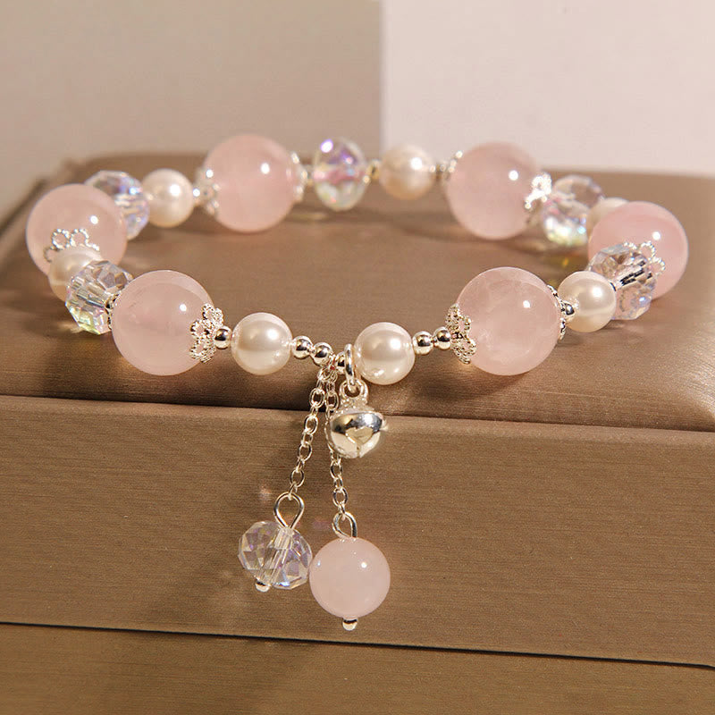 Wear FengShui Natural Pink Crystal Pearl Self-acceptance Bracelet
