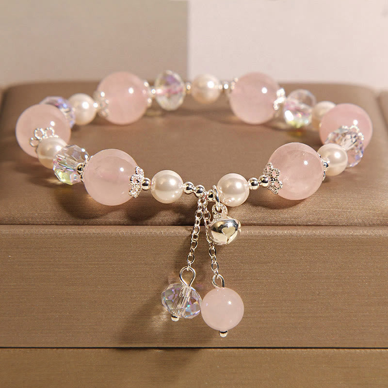 Wear FengShui Natural Pink Crystal Pearl Self-acceptance Bracelet