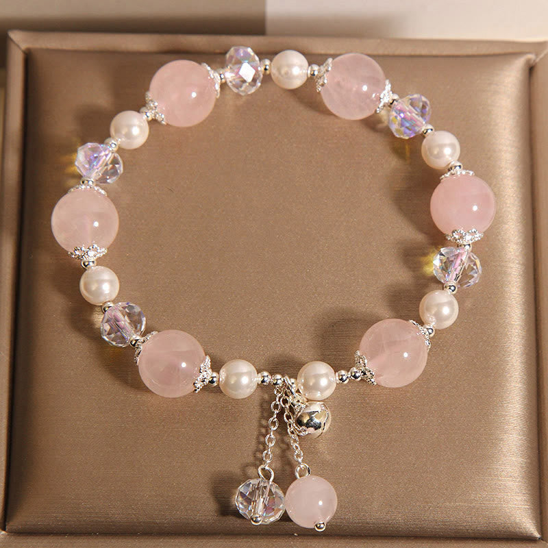 Wear FengShui Natural Pink Crystal Pearl Self-acceptance Bracelet