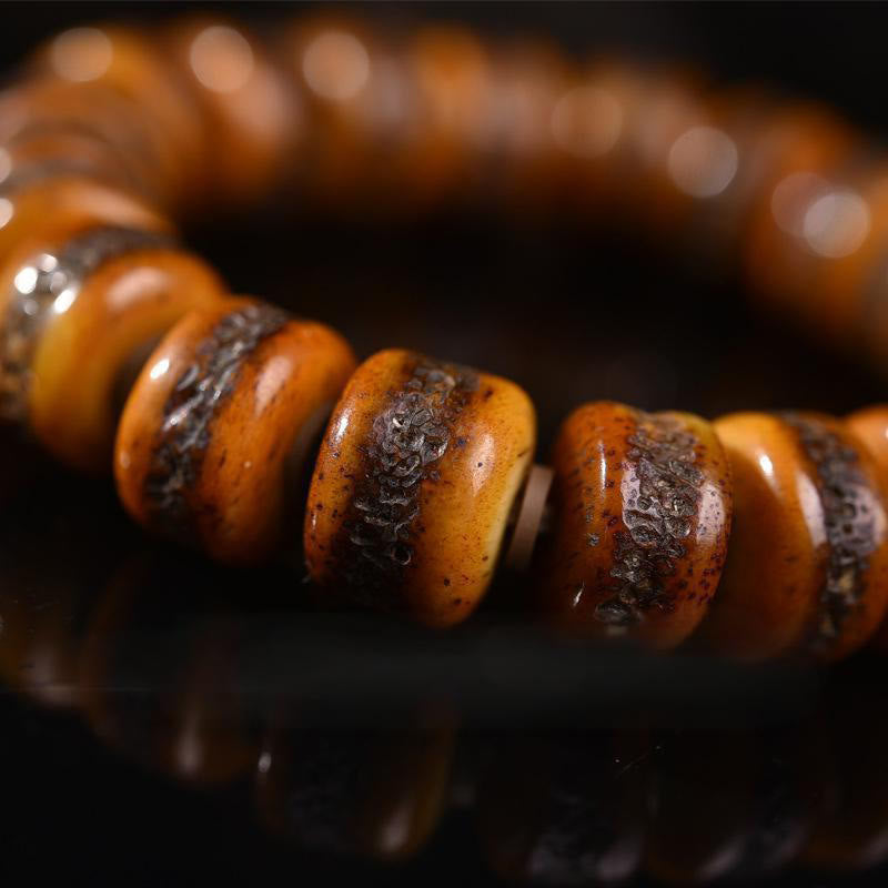 Wear FengShui Vintage Tibetan Bone Beads Skull Balance Bracelet