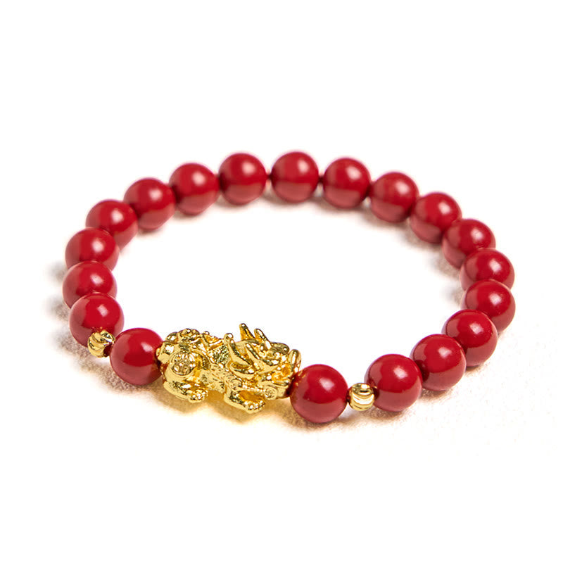 Wear FengShui Cinnabar PiXiu Calm Blessing Bracelet