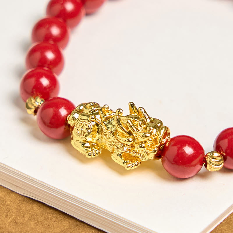 Wear FengShui Cinnabar PiXiu Calm Blessing Bracelet