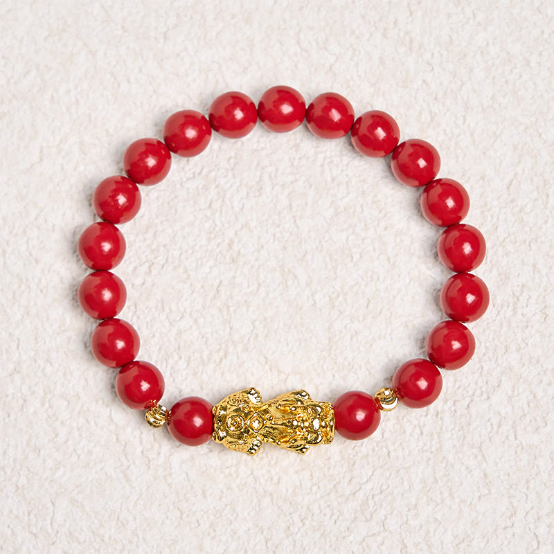Wear FengShui Cinnabar PiXiu Calm Blessing Bracelet