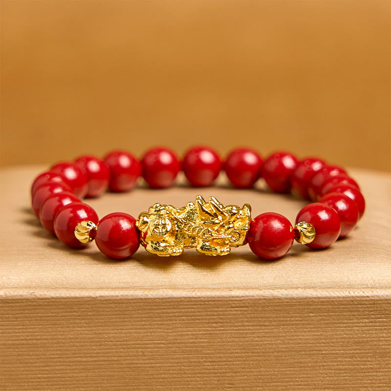 Wear FengShui Cinnabar PiXiu Calm Blessing Bracelet
