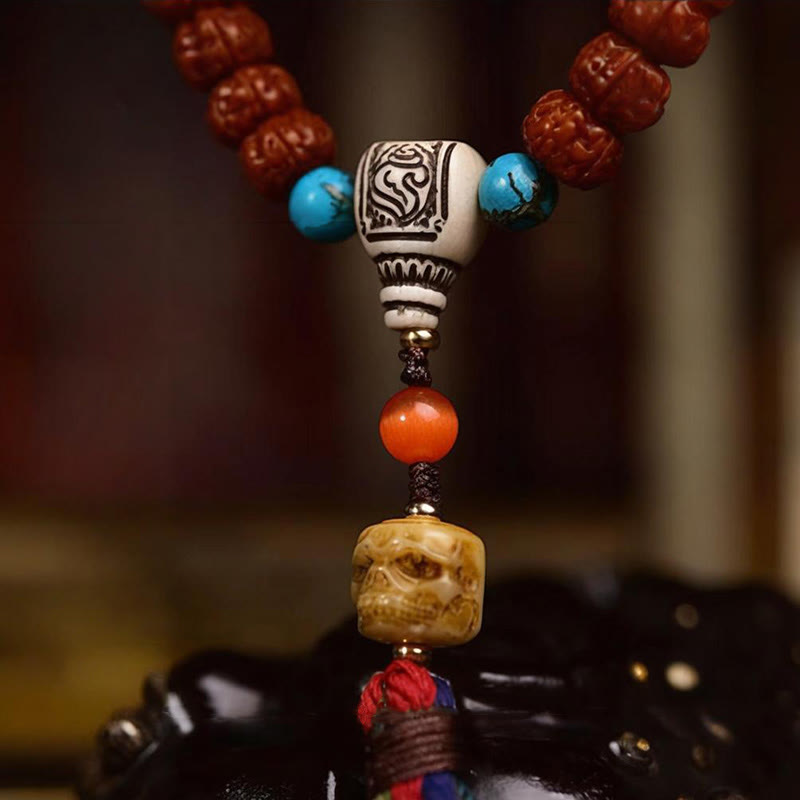 Wear FengShui 108 Beads Rudraksha Bodhi Seed Wealth Tassel Mala