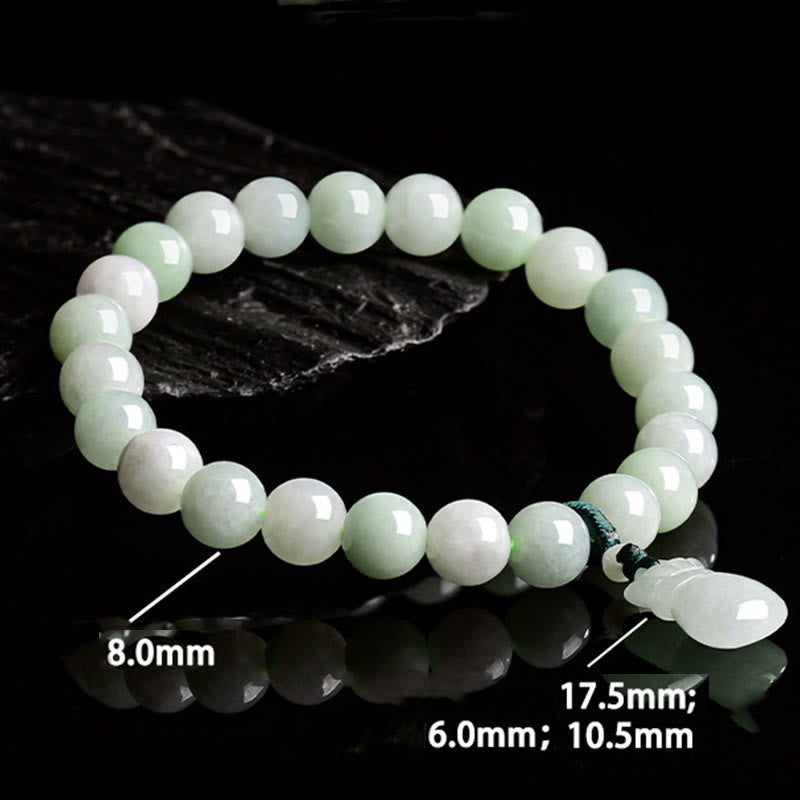 Wear FengShui Natural Jade Money Bag Charm Luck Bracelet