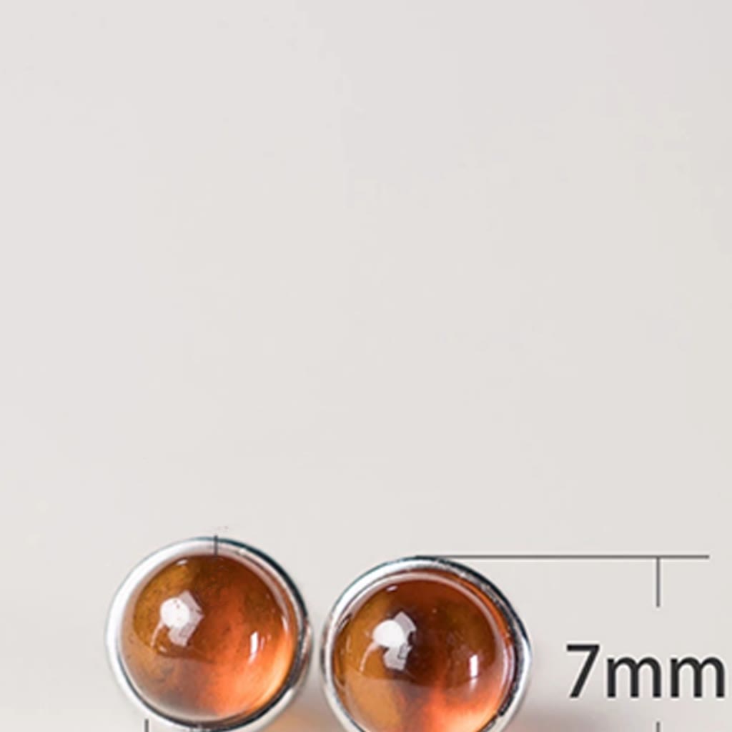 Wear FengShui 925 Sterling Silver Garnet Protection Earrings