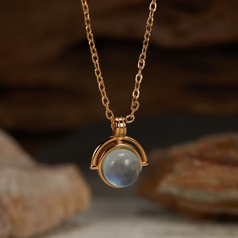 Wear FengShui Red Agate Tiger Eye Aquamarine Moonstone 925 Sterling Silver Confidence Necklace Pendant