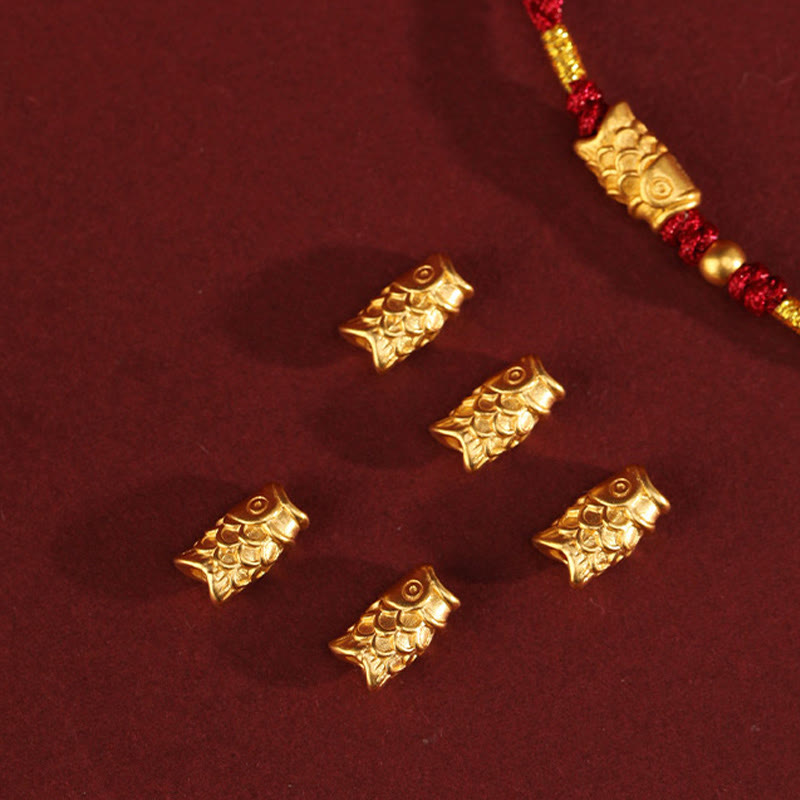 Wear FengShui 999 Gold Luck Protection Koi Fish Handmade Braided String Bracelet