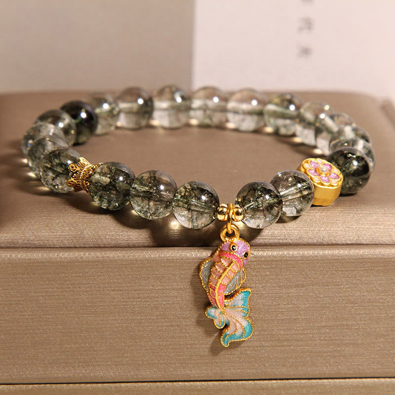 Wear FengShui Green Phantom Koi Fish Lucky Bracelet