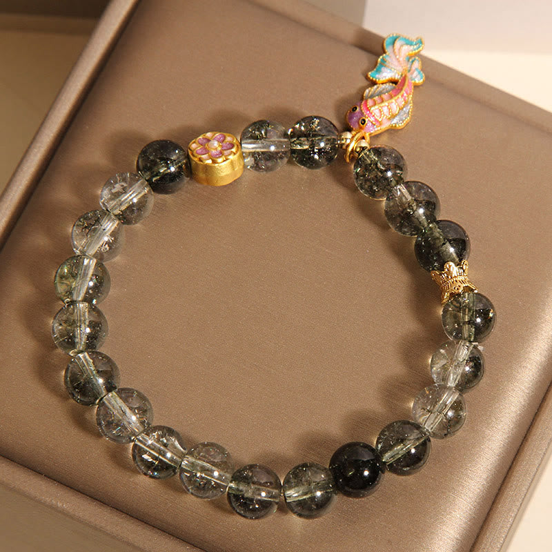 Wear FengShui Green Phantom Koi Fish Lucky Bracelet