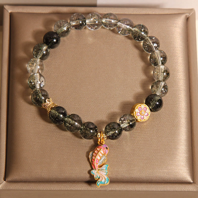 Wear FengShui Green Phantom Koi Fish Lucky Bracelet