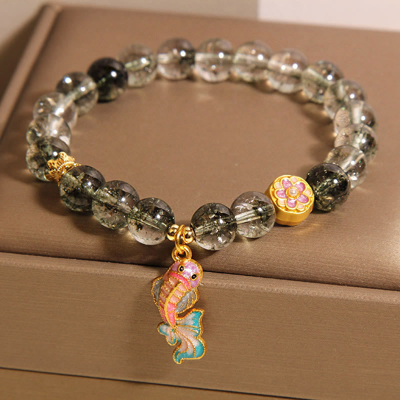 Wear FengShui Green Phantom Koi Fish Lucky Bracelet