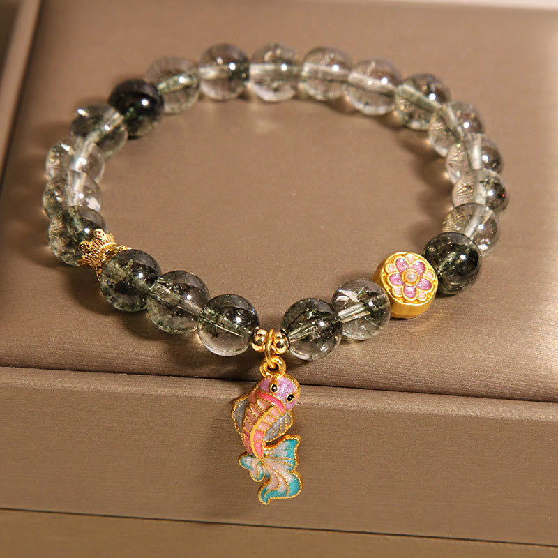 Wear FengShui Green Phantom Koi Fish Lucky Bracelet