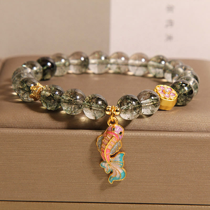 Wear FengShui Green Phantom Koi Fish Lucky Bracelet