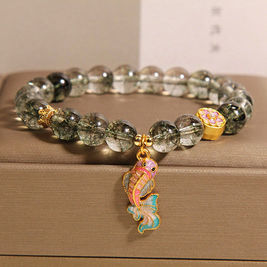 Wear FengShui Green Phantom Koi Fish Lucky Bracelet