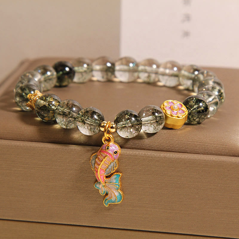 Wear FengShui Green Phantom Koi Fish Lucky Bracelet