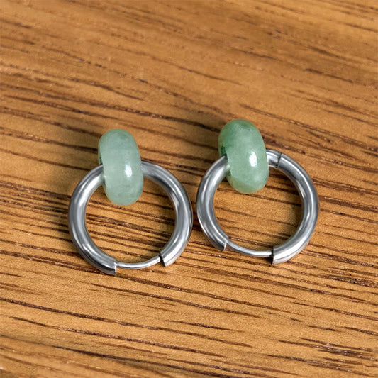 Wear FengShui Titanium Steel Strengthen Earrings