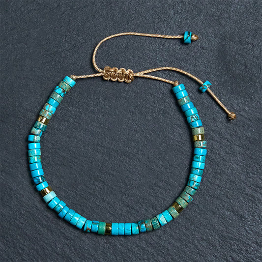 Wear FengShui Emperor Stone Happiness Spacer Bead Bracelet