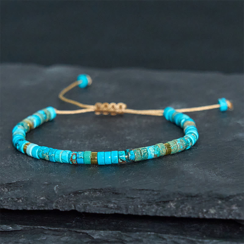 Wear FengShui Emperor Stone Happiness Spacer Bead Bracelet