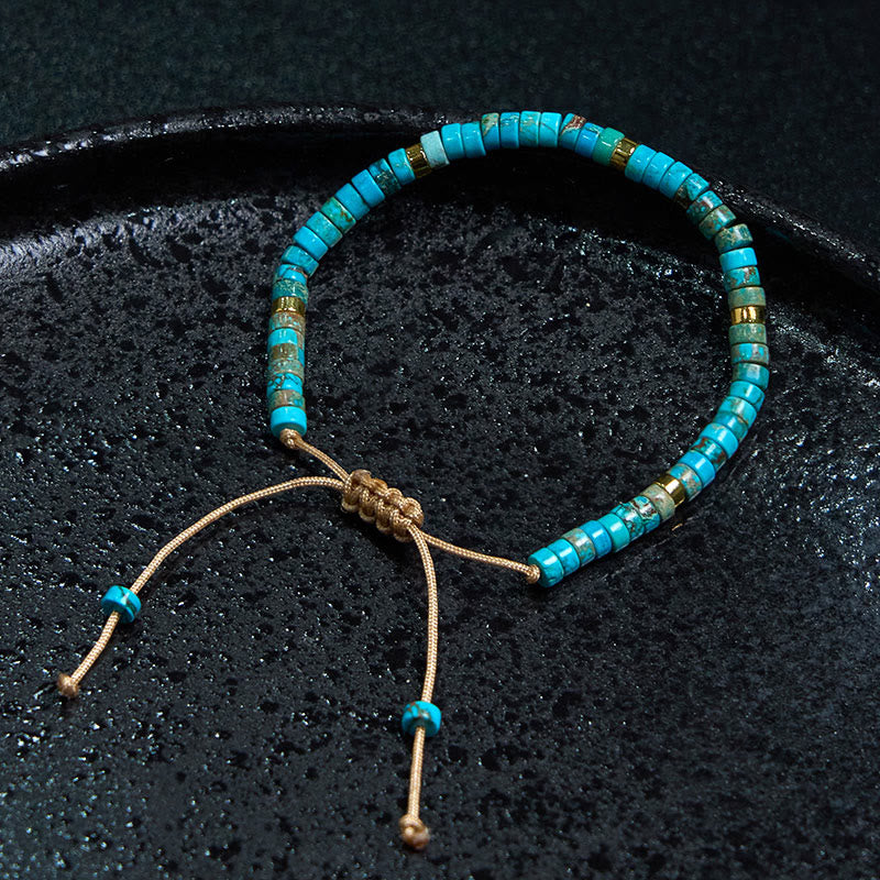 Wear FengShui Emperor Stone Happiness Spacer Bead Bracelet