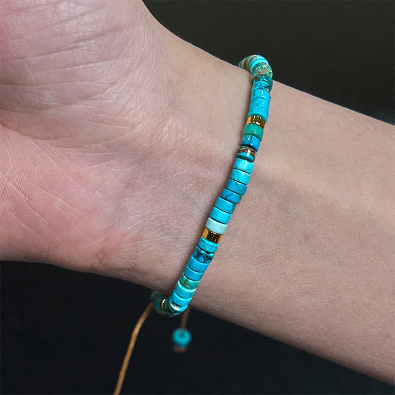 Wear FengShui Emperor Stone Happiness Spacer Bead Bracelet