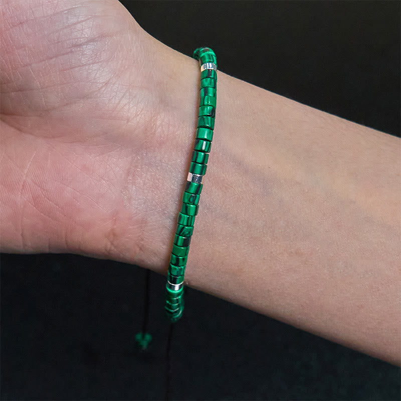 Wear FengShui Malachite Anti-Anxiety Spacer Bead Bracelet