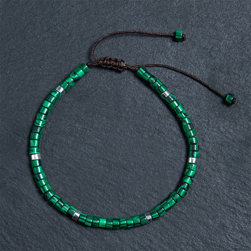 Wear FengShui Malachite Anti-Anxiety Spacer Bead Bracelet