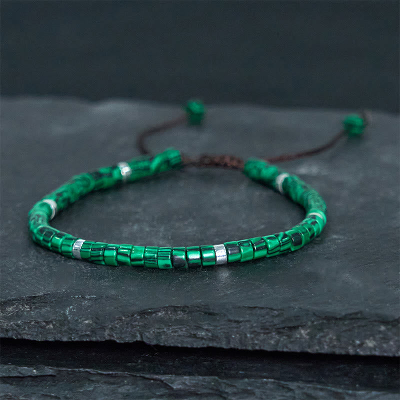 Wear FengShui Malachite Anti-Anxiety Spacer Bead Bracelet