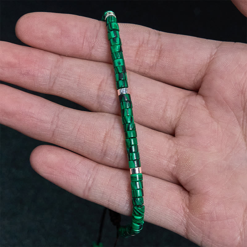 Wear FengShui Malachite Anti-Anxiety Spacer Bead Bracelet